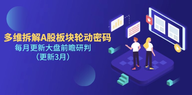 （14213期）多维拆解A股板块轮动密码，每月更新大盘前瞻研判（更新3月）-轻创终点站